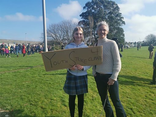 Truro’s students strike for climate change