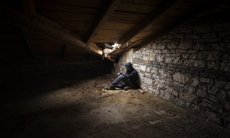 Home(less) Invasion: Impoverished man hiding in student loft