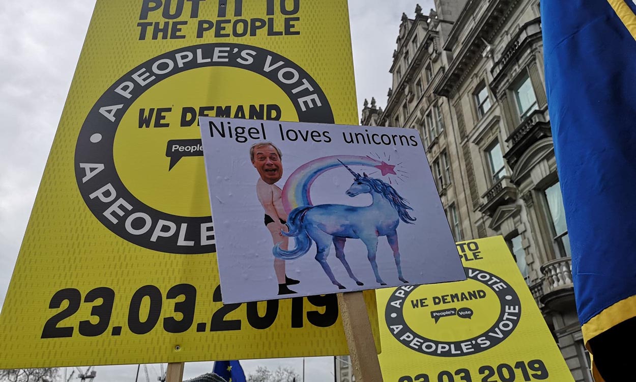 Placard galore: A rundown of the best picket signs at the People’s Vote march