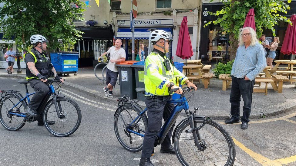 Falmouth Police on E-Bikes