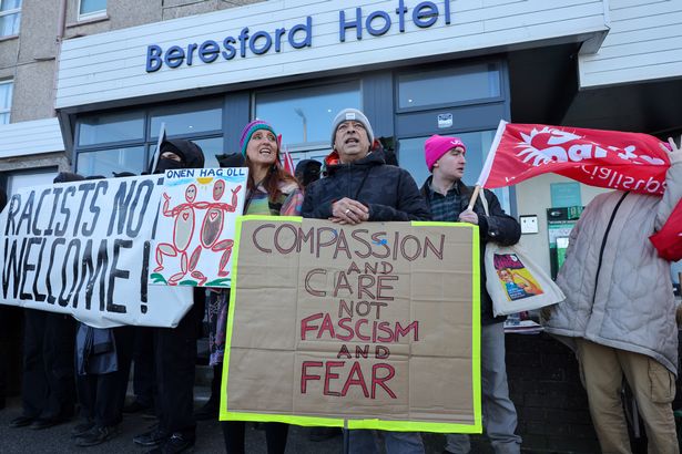 Protests unfold outside Newquay hotel housing asylum seekers